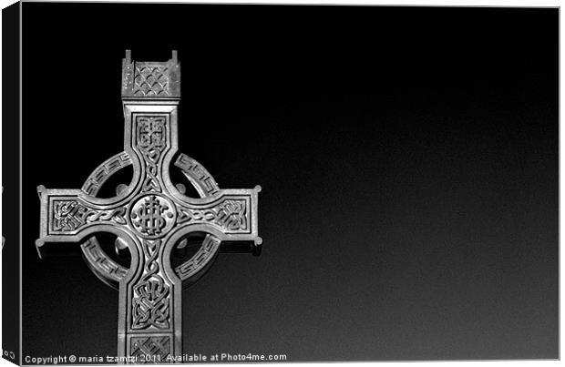 Celtic cross IIb Canvas Print by Maria Tzamtzi Photography