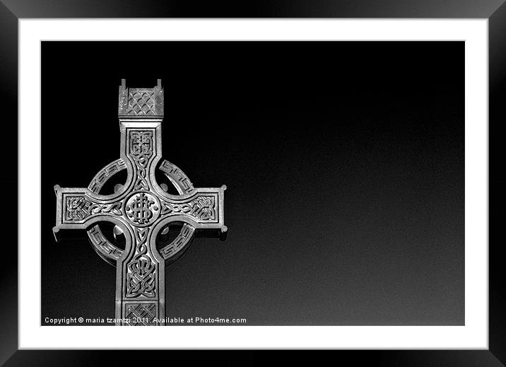 Celtic cross IIb Framed Mounted Print by Maria Tzamtzi Photography