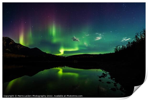 Northern Lights Magical Night Print by Pierre Leclerc Photography