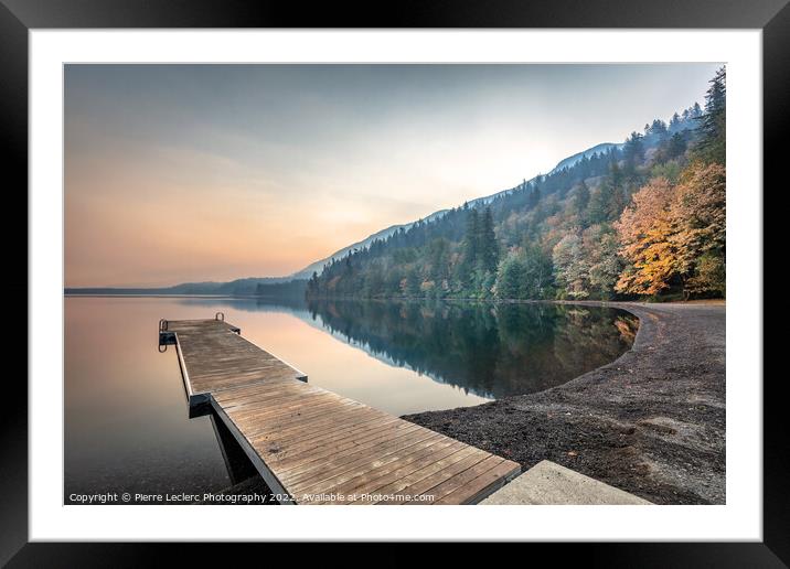 Serene Morning at Cultus Lake Framed Mounted Print by Pierre Leclerc Photography