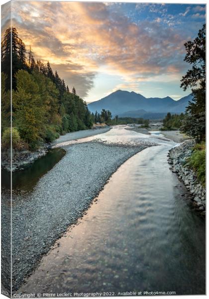 River Sunrise Canvas Print by Pierre Leclerc Photography