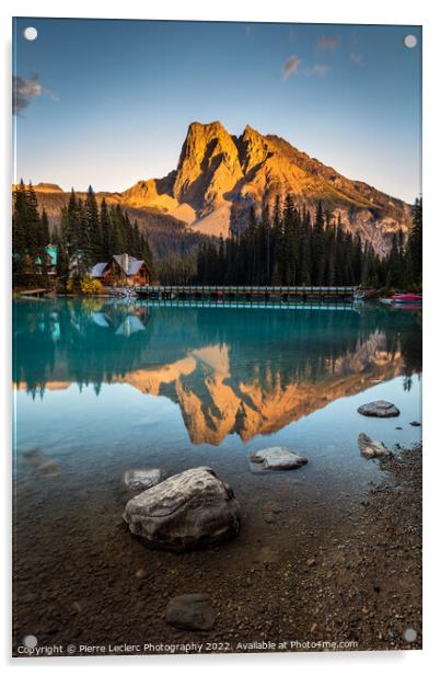 Sunset at Emerald Lake Acrylic by Pierre Leclerc Photography