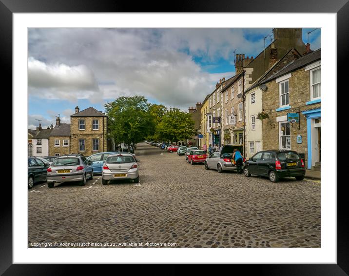 Discover the Historic Charm of Newbiggin Richmond Framed Mounted Print by Rodney Hutchinson