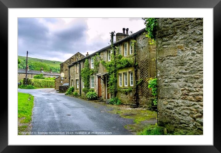 Idyllic Stone Cottages Framed Mounted Print by Rodney Hutchinson