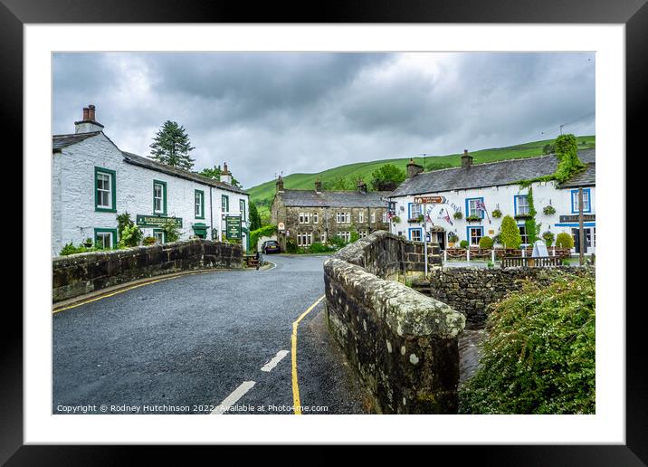 Historic Pubs of Kettlewell Framed Mounted Print by Rodney Hutchinson