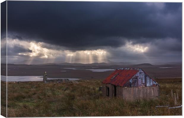 Abandoned. Isle of lewis Canvas Print by John Finney