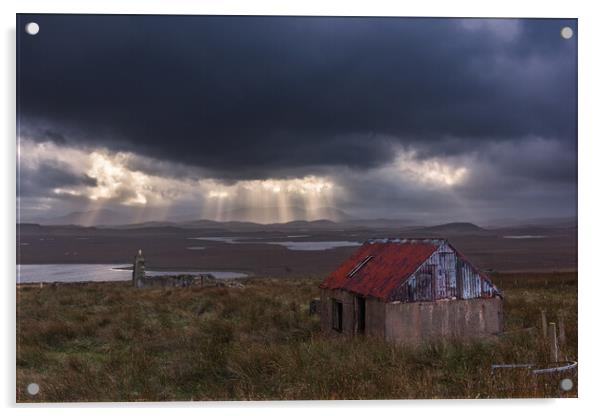 Abandoned. Isle of lewis Acrylic by John Finney