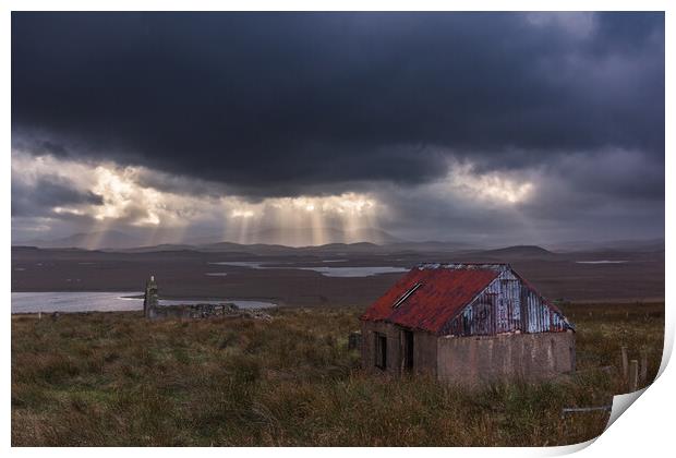 Abandoned. Isle of lewis Print by John Finney