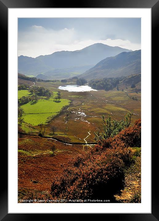 Blea Tarn As Seen From Side Pike Framed Mounted Print by Jason Connolly