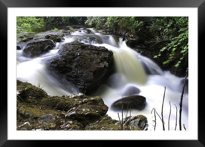 Flowing fast Framed Mounted Print by Paul Messenger