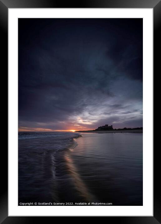 Bamburgh Castle Framed Mounted Print by Scotland's Scenery