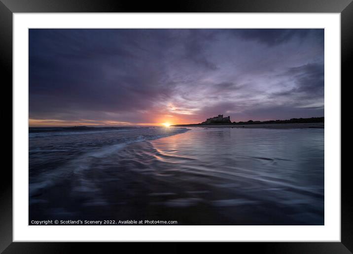 Bamburgh castle Framed Mounted Print by Scotland's Scenery