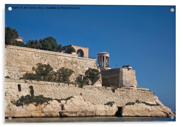 Fort St Elmo, Valletta, Malta Acrylic by Jim Jones