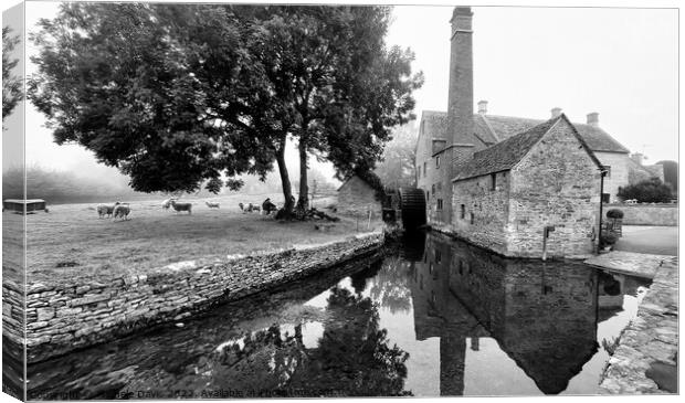 The Old Mill, Lower Slaughter Canvas Print by Michele Davis