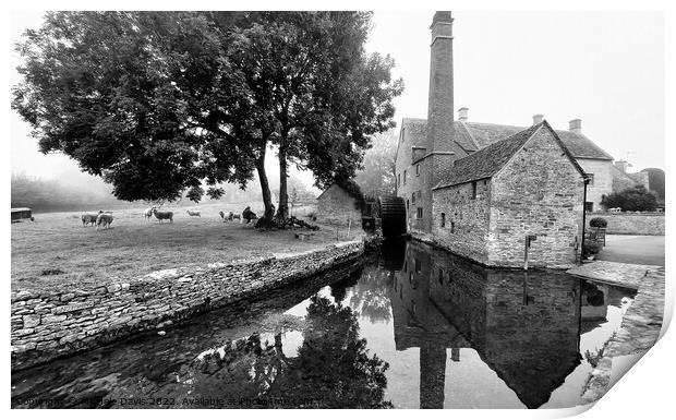 The Old Mill, Lower Slaughter Print by Michele Davis