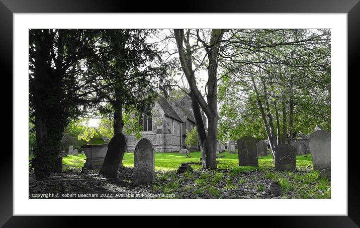 Tollesbury Essex St Marys Church Framed Mounted Print by Robert Beecham