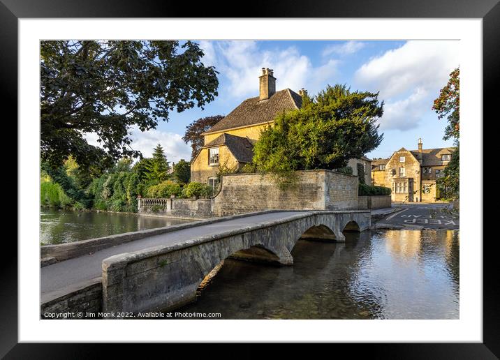 Bourton-on-the-Water Framed Mounted Print by Jim Monk