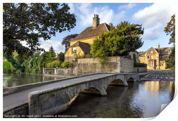 Bourton-on-the-Water Print by Jim Monk