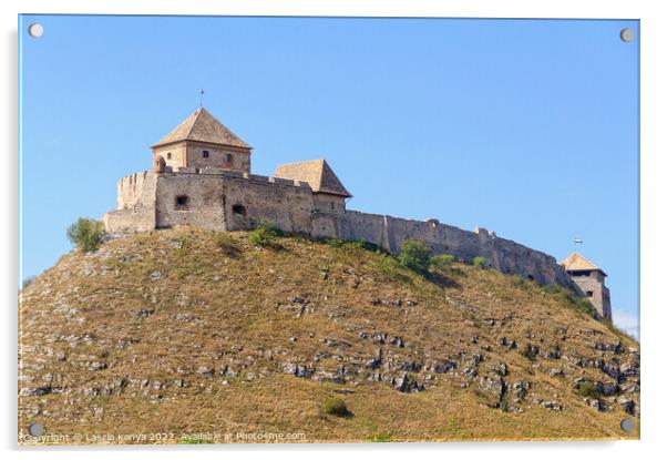 Sumeg Castle on top of the castle hill Acrylic by Laszlo Konya