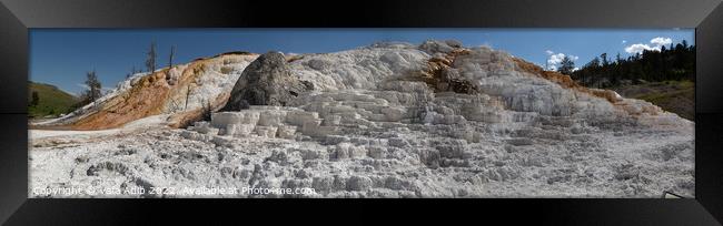 Yellowstone white rocks Framed Print by Vafa Adib