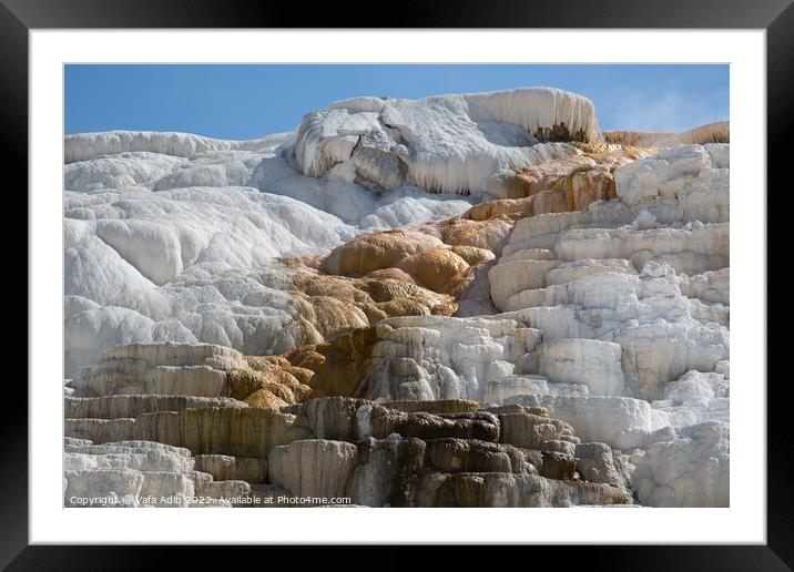 Outdoor White and colourful rocks Framed Mounted Print by Vafa Adib