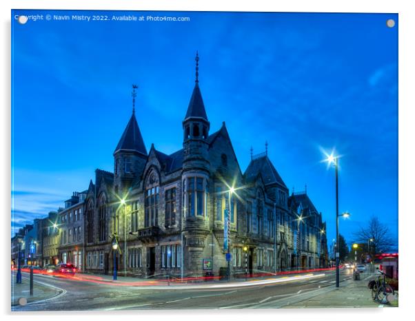 The Municipal Buildings Perth, Scotland  Acrylic by Navin Mistry