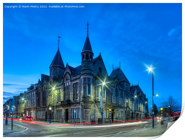 The Municipal Buildings Perth, Scotland  Print by Navin Mistry