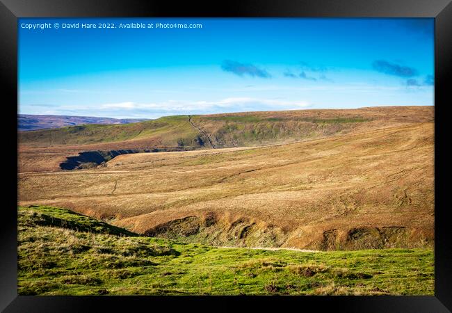 Hawes Moorland Framed Print by David Hare