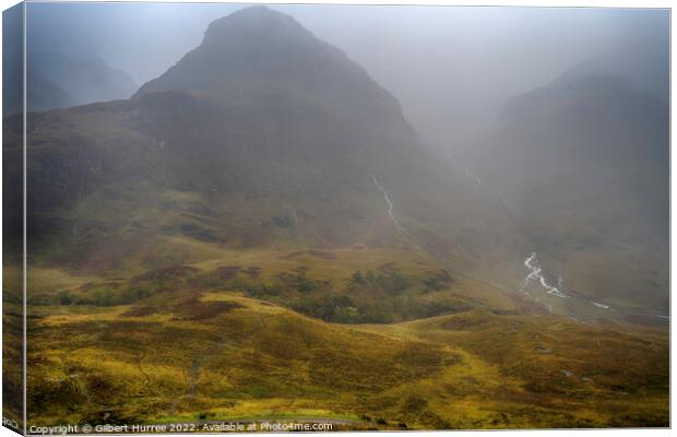 Unveiling Scotland's Enigmatic Glen Coe Canvas Print by Gilbert Hurree