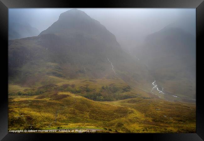 Unveiling Scotland's Enigmatic Glen Coe Framed Print by Gilbert Hurree