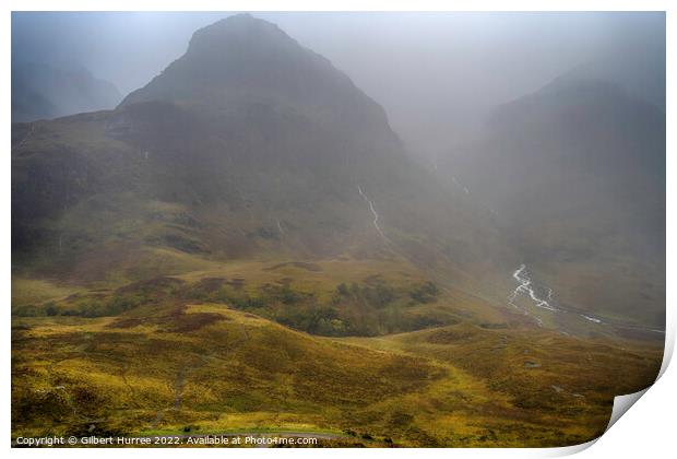 Unveiling Scotland's Enigmatic Glen Coe Print by Gilbert Hurree