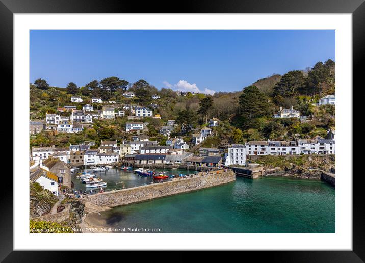 Polperro, Cornwall Framed Mounted Print by Jim Monk