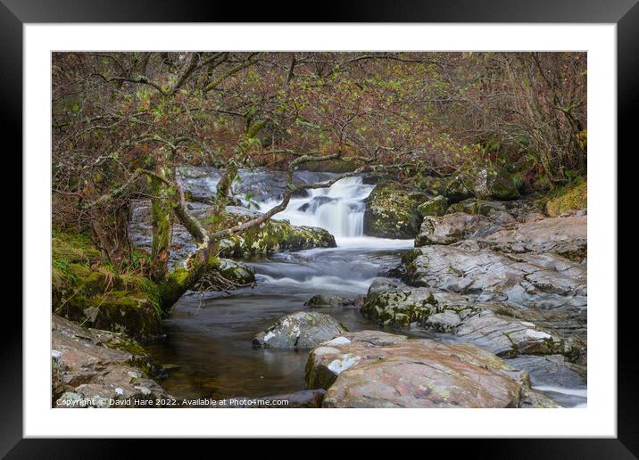 Aira High Force Waterfall Framed Mounted Print by David Hare