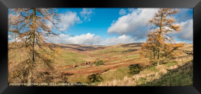 Autumn in the Hudes Hope Panorama Framed Print by Richard Laidler