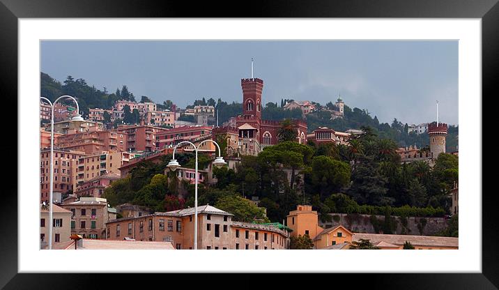 Genoa City View Framed Mounted Print by Tom Gomez