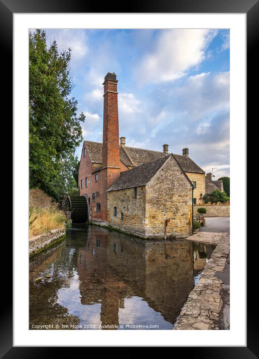 The Old Mill in Lower Slaughter Framed Mounted Print by Jim Monk