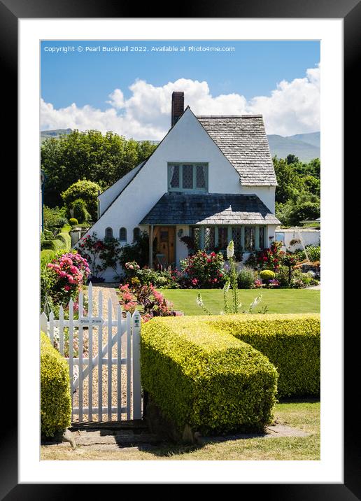 Llanfairfechan Whitefriars Cottage Conwy Wales Framed Mounted Print by Pearl Bucknall
