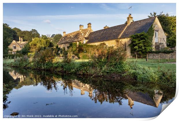 Upper Slaughter Print by Jim Monk