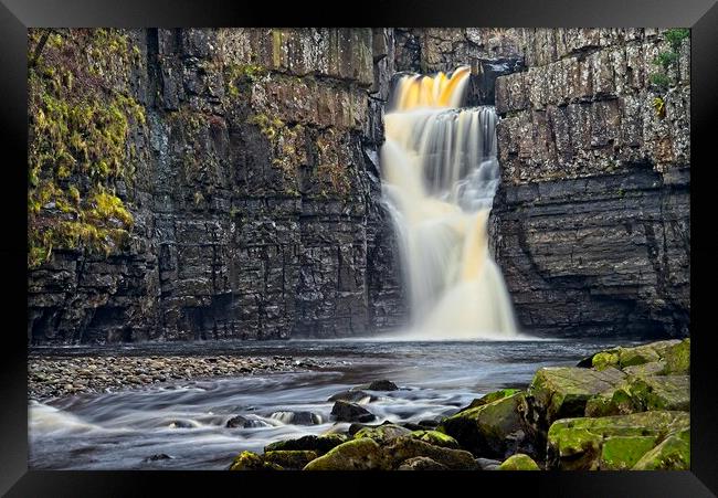 High Force Waterfall North Pennines Framed Print by Martyn Arnold