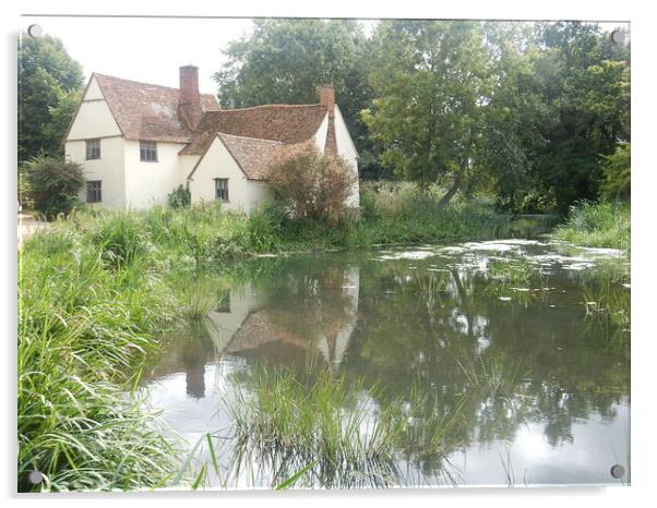 Serene Essex House by Reflective Lake Acrylic by Simon Hill