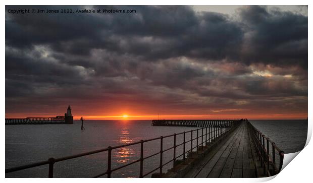 Sunrise at the mouth of the River Blyth - Panorama Print by Jim Jones