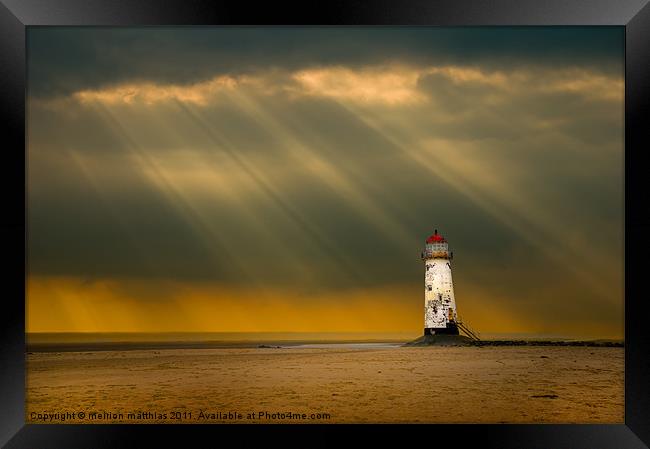 talacre storms Framed Print by meirion matthias