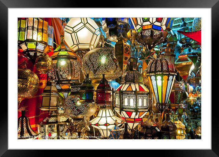 Morocco Lamps Framed Mounted Print by Ian Collins