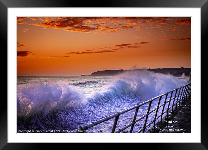 watersplash Jersey  Framed Mounted Print by mark surcouf