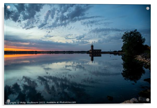 Normanton Church Acrylic by Philip Thulbourn