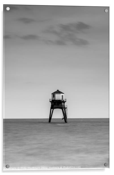 Dovercourt Lighthouse Acrylic by Philip Thulbourn