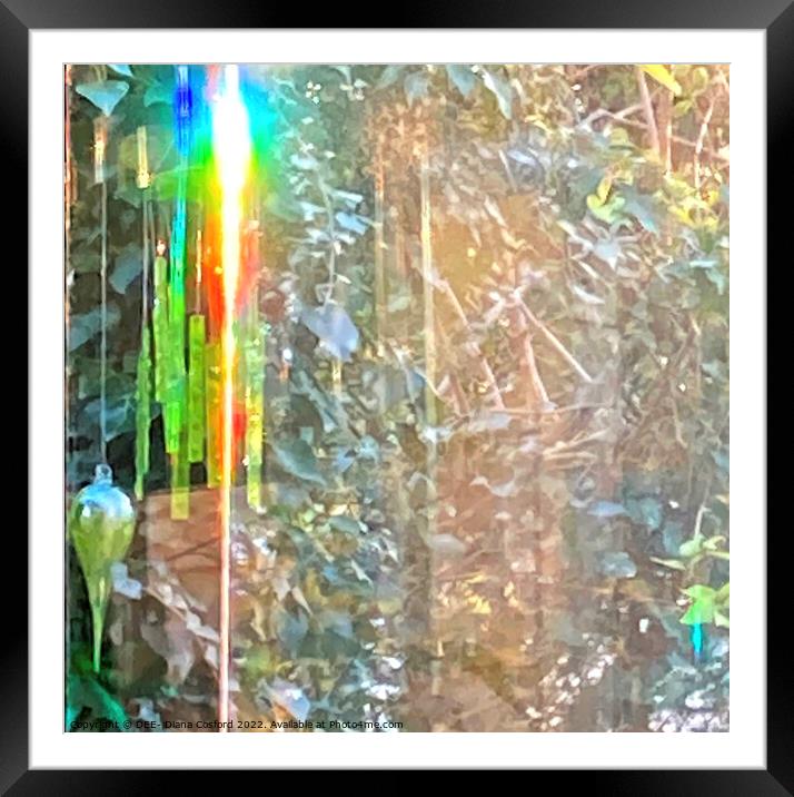 Prism when sunlight meets glass Framed Mounted Print by DEE- Diana Cosford