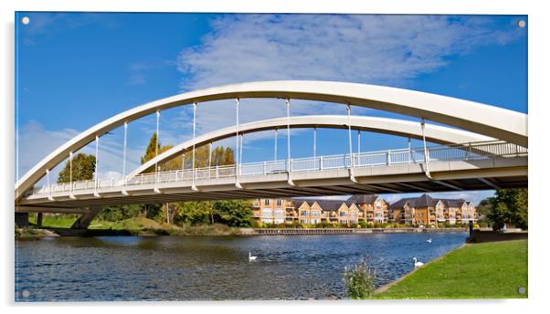 Walton Bridge Acrylic by Joyce Storey