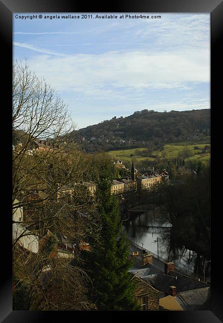 Rooftops of Matlock Bath Framed Print by Angela Wallace