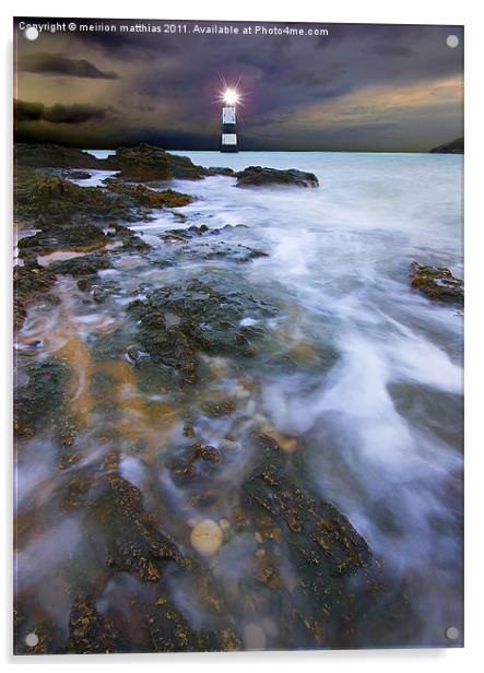 black point lighthouse Acrylic by meirion matthias